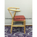 Solid Wood Restaurant Wishbone Chair with PU Leather Cushion (FOH-BCC41)